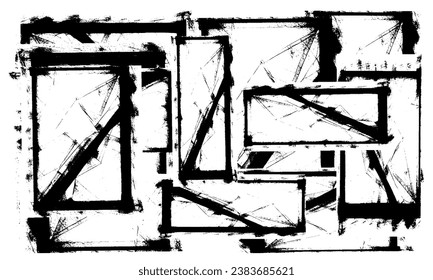 Black and white texture. Monochrome background for creating design, printing. Grunge backdrop for business cards, posters, websites