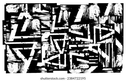 Black and white texture. Monochrome background for creating design, printing. Grunge backdrop for business cards, posters, websites