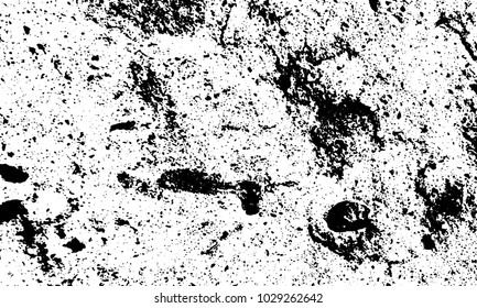 Black and white texture of old grunge wall background vector