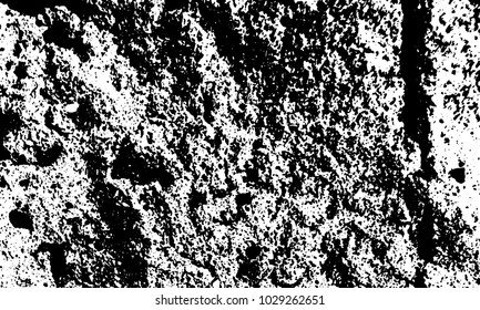 Black and white texture of old grunge wall background vector
