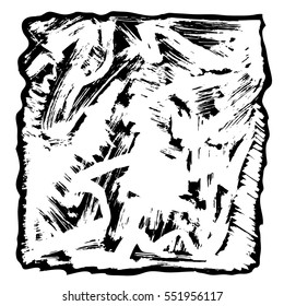 Black and white texture painted with a brush. Grungy background. Texture of dry brush 