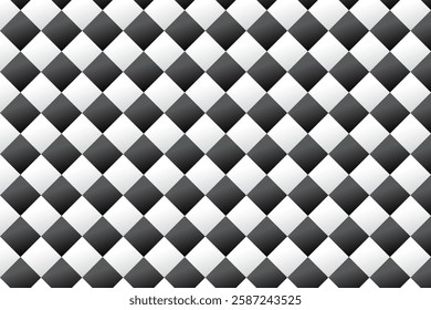 Black and white texture. seamless abstract pattern.modern geometric square mesh. For 3d interior wall design. vector illustration.