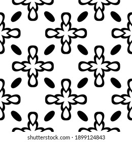 Black and white texture. seamless geometric pattern.