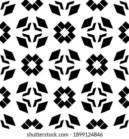 Black and white texture. seamless geometric pattern.