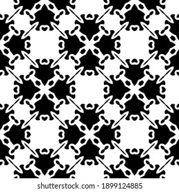 Black and white texture. seamless geometric pattern.
