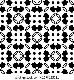 Black and white texture. seamless geometric pattern.
