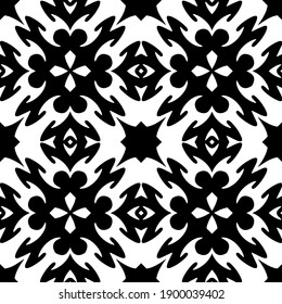  Black and white texture. seamless geometric pattern.
