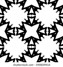  Black and white texture. seamless geometric pattern.
