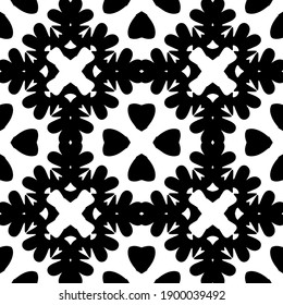  Black and white texture. seamless geometric pattern. 