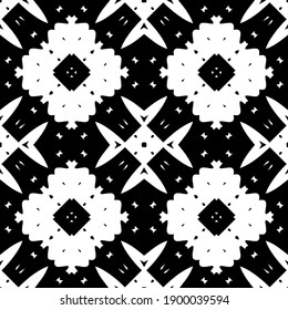  Black and white texture. seamless geometric pattern.
