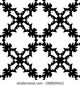  Black and white texture. seamless geometric pattern.
