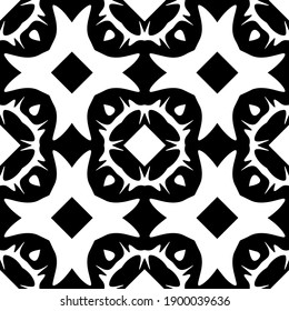  Black and white texture. seamless geometric pattern.
