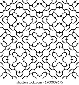 Black and white texture. seamless geometric pattern.