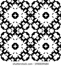  Black and white texture. seamless geometric pattern.
