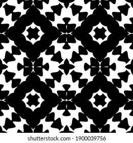  Black and white texture. seamless geometric pattern.
