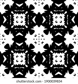  Black and white texture. seamless geometric pattern.
