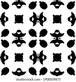  Black and white texture. seamless geometric pattern.

