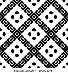 Black and white texture. seamless geometric pattern.