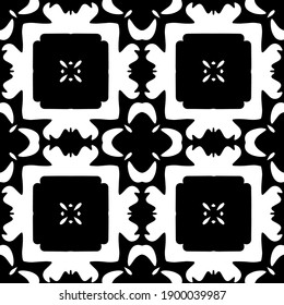  Schwarz-Weiß-Textur. nahtloses geometrisches Muster.
