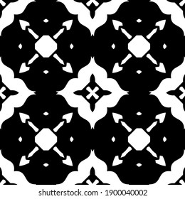  Black and white texture. seamless geometric pattern.

