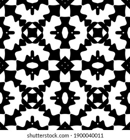  Black and white texture. seamless geometric pattern.
