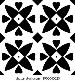  Black and white texture. seamless geometric pattern.
