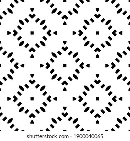 Black and white texture. seamless geometric pattern.
