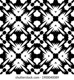  Black and white texture. seamless geometric pattern.
