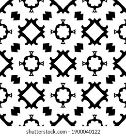 Black and white texture. seamless geometric pattern.