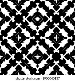  Black and white texture. seamless geometric pattern.
