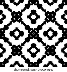  Black and white texture. seamless geometric pattern.
