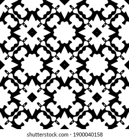 Black and white texture. seamless geometric pattern.