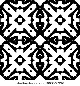  Black and white texture. seamless geometric pattern.
