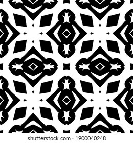 Black White Texture Seamless Geometric Pattern Stock Vector (Royalty ...