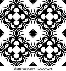  Black and white texture. seamless geometric pattern.
