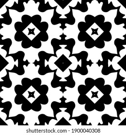  Black and white texture. seamless geometric pattern.
