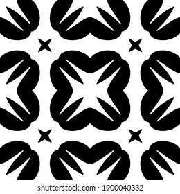  Black and white texture. seamless geometric pattern.
