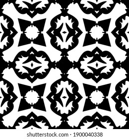  Black and white texture. seamless geometric pattern.
