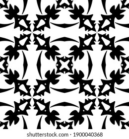  Black and white texture. seamless geometric pattern.
