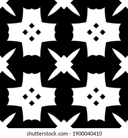  Black and white texture. seamless geometric pattern.
