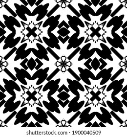  Black and white texture. seamless geometric pattern.
