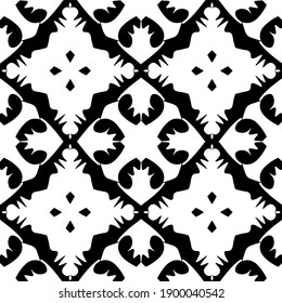  Black and white texture. seamless geometric pattern.

