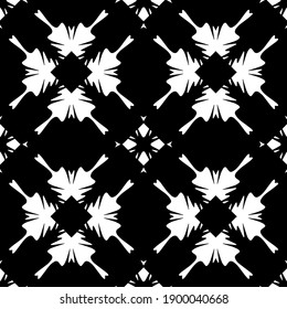  Black and white texture. seamless geometric pattern.
