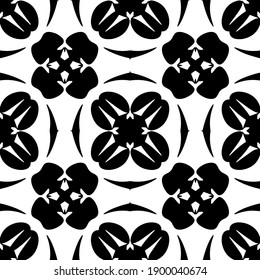  Black and white texture. seamless geometric pattern.
