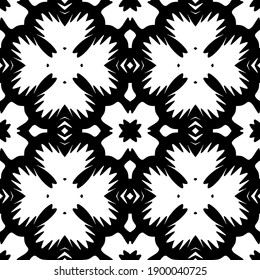  Black and white texture. seamless geometric pattern.
