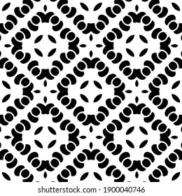 Black and white texture. seamless geometric pattern.
