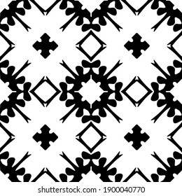 Black and white texture. seamless geometric pattern.
