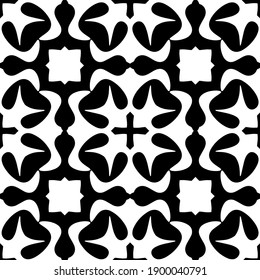  Schwarz-Weiß-Textur. nahtloses geometrisches Muster.

