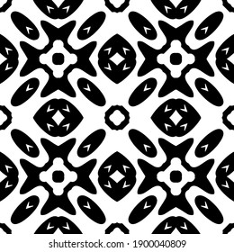  Black and white texture. seamless geometric pattern. 
