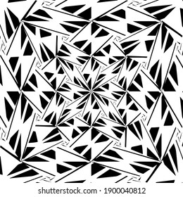  Black and white texture. seamless geometric pattern.
